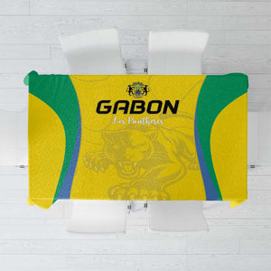 Gabon Football Tablecloth Go Champions Les Pantheres - African Pride