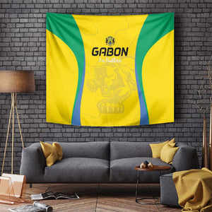 Gabon Football Tapestry Go Champions Les Pantheres - African Pride
