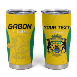 Custom Gabon Football Tumbler Cup Go Champions Les Pantheres - African Pride