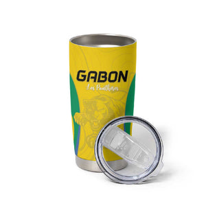Custom Gabon Football Tumbler Cup Go Champions Les Pantheres - African Pride