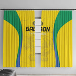 Gabon Football Window Curtain Go Champions Les Pantheres - African Pride