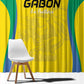 Gabon Football Window Curtain Go Champions Les Pantheres - African Pride
