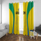 Gabon Football Window Curtain Go Champions Les Pantheres - African Pride