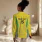 Custom Gabon Football Women Casual Shirt Go Champions Les Pantheres - African Pride