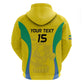 Custom Gabon Football Zip Hoodie Go Champions Les Pantheres - African Pride