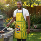 Zimbabwe Football Apron Come On Warriors - Kente Pattern - African Pride