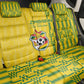 Zimbabwe Football Back Car Seat Cover Come On Warriors - Kente Pattern - African Pride