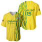 Custom Zimbabwe Football Baseball Jersey Come On Warriors - Kente Pattern - African Pride