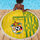 Zimbabwe Football Beach Blanket Come On Warriors - Kente Pattern - African Pride