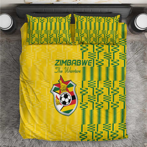 Zimbabwe Football Bedding Set Come On Warriors - Kente Pattern - African Pride