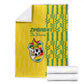 Zimbabwe Football Blanket Come On Warriors - Kente Pattern - African Pride