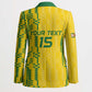 Custom Zimbabwe Football Blazer Come On Warriors - Kente Pattern - African Pride