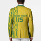 Custom Zimbabwe Football Blazer Come On Warriors - Kente Pattern - African Pride