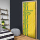 Custom Zimbabwe Football Door Cover Come On Warriors - Kente Pattern - African Pride