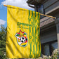 Zimbabwe Football Garden Flag Come On Warriors - Kente Pattern - African Pride