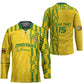 Custom Zimbabwe Football Hockey Jersey Come On Warriors - Kente Pattern - African Pride