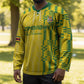 Custom Zimbabwe Football Hockey Jersey Come On Warriors - Kente Pattern - African Pride