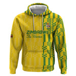 Custom Zimbabwe Football Hoodie Come On Warriors - Kente Pattern - African Pride