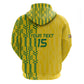 Custom Zimbabwe Football Hoodie Come On Warriors - Kente Pattern - African Pride