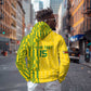 Custom Zimbabwe Football Hoodie Come On Warriors - Kente Pattern - African Pride