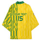 Custom Zimbabwe Football Kimono Come On Warriors - Kente Pattern - African Pride
