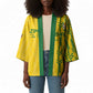 Custom Zimbabwe Football Kimono Come On Warriors - Kente Pattern - African Pride