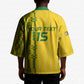 Custom Zimbabwe Football Kimono Come On Warriors - Kente Pattern - African Pride