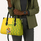 Zimbabwe Football Leather Bag Come On Warriors - Kente Pattern - African Pride