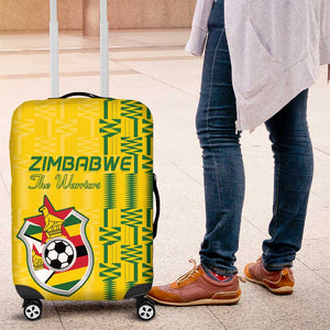 Zimbabwe Football Luggage Cover Come On Warriors - Kente Pattern - African Pride