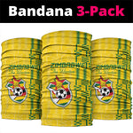 Zimbabwe Football Neck Gaiter Come On Warriors - Kente Pattern - African Pride