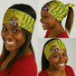 Zimbabwe Football Neck Gaiter Come On Warriors - Kente Pattern - African Pride