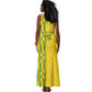 Custom Zimbabwe Football Tank Maxi Dress Come On Warriors - Kente Pattern - African Pride