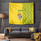 Zimbabwe Football Tapestry Come On Warriors - Kente Pattern - African Pride