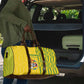 Zimbabwe Football Travel Bag Come On Warriors - Kente Pattern - African Pride
