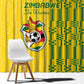 Zimbabwe Football Window Curtain Come On Warriors - Kente Pattern - African Pride