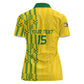 Custom Zimbabwe Football Women Polo Shirt Come On Warriors - Kente Pattern - African Pride