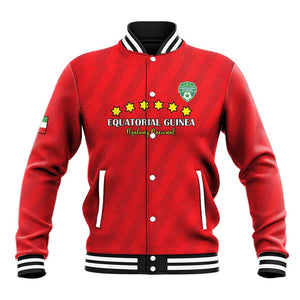 Custom Equatorial Guinea Football Baseball Jacket Go Nzalang Nacional Go - African Pride