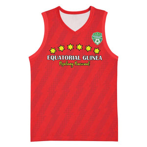 Custom Equatorial Guinea Football Basketball Jersey Go Nzalang Nacional Go - African Pride