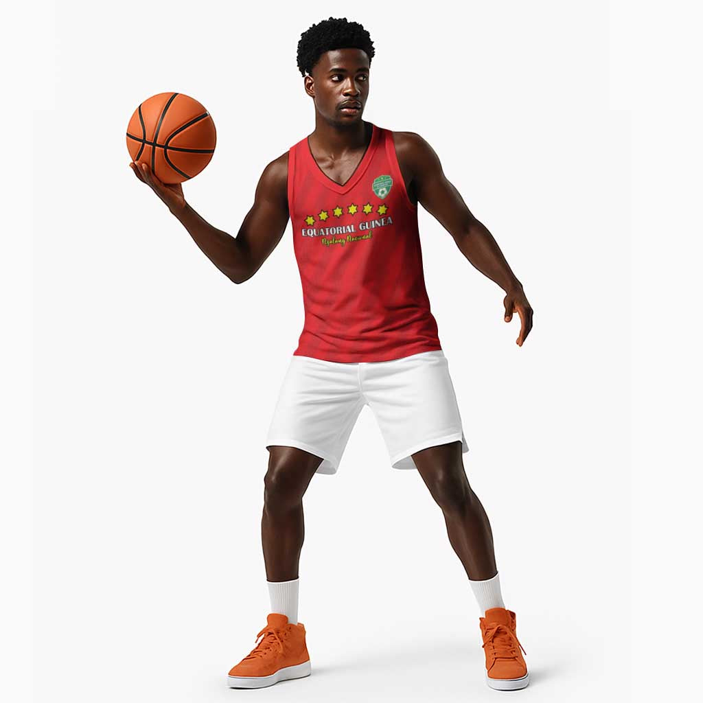 Custom Equatorial Guinea Football Basketball Jersey Go Nzalang Nacional Go - African Pride