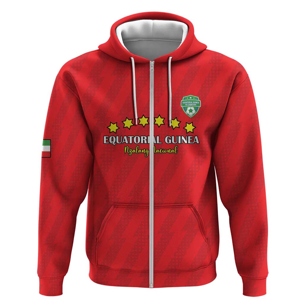 Custom Equatorial Guinea Football Hoodie Go Nzalang Nacional Go - African Pride