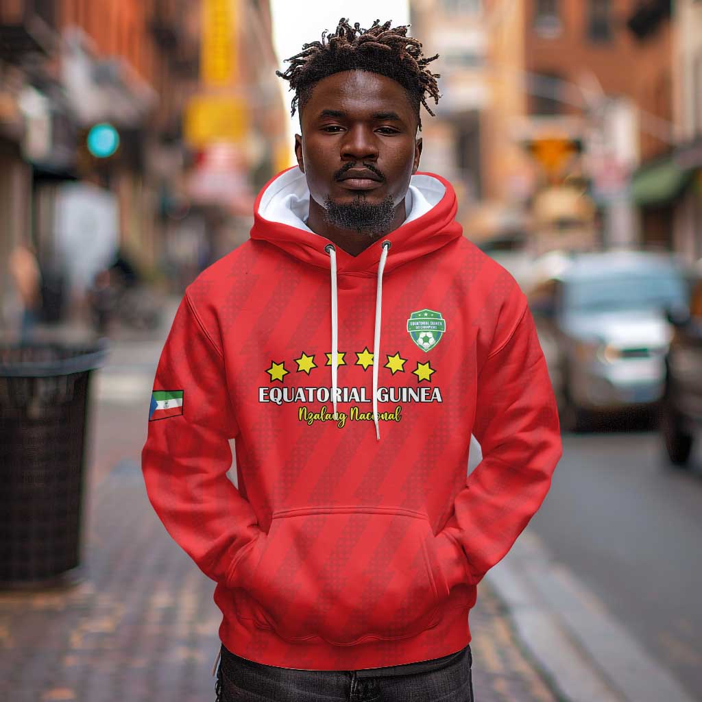 Custom Equatorial Guinea Football Hoodie Go Nzalang Nacional Go - African Pride
