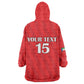 Custom Equatorial Guinea Football Kid Wearable Blanket Hoodie Go Nzalang Nacional Go - African Pride