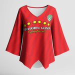 Custom Equatorial Guinea Football Kimono Sleeve Blouse Go Nzalang Nacional Go - African Pride