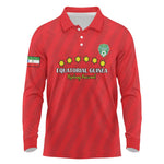 Custom Equatorial Guinea Football Long Sleeve Polo Shirt Go Nzalang Nacional Go - African Pride