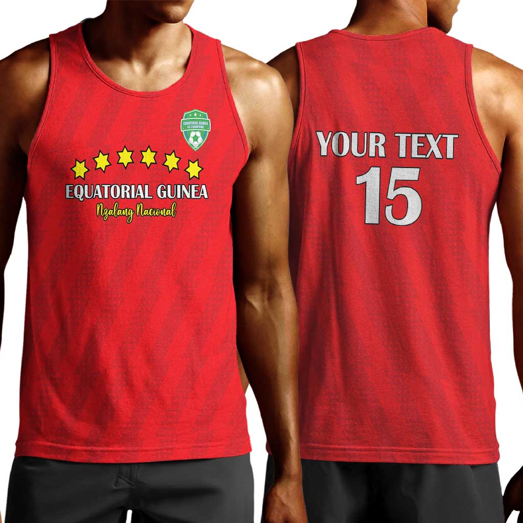 Custom Equatorial Guinea Football Men Tank Top Go Nzalang Nacional Go - African Pride