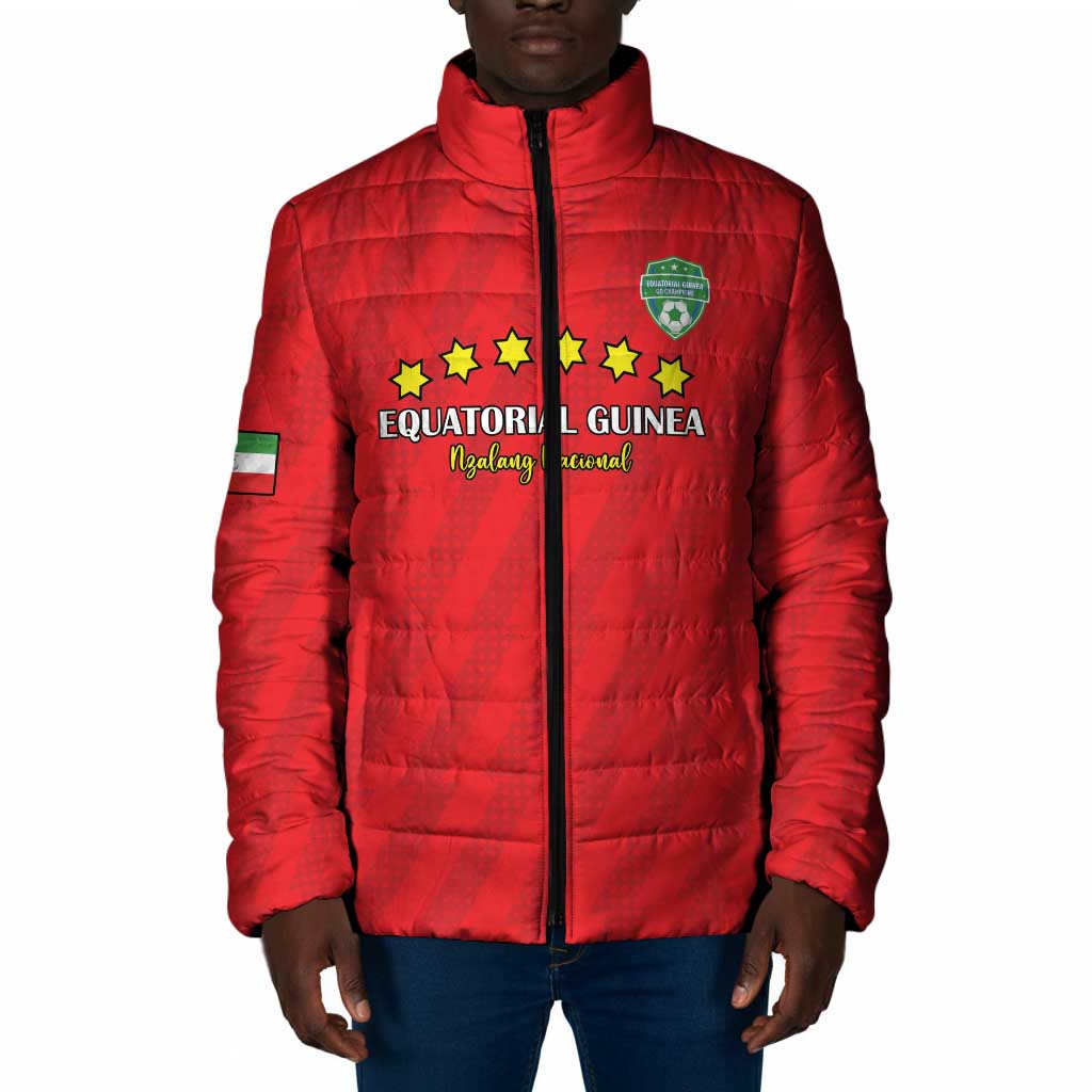 Custom Equatorial Guinea Football Padded Jacket Go Nzalang Nacional Go - African Pride