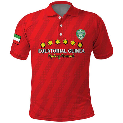 Custom Equatorial Guinea Football Polo Shirt Go Nzalang Nacional Go - African Pride