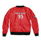 Custom Equatorial Guinea Football Sleeve Zip Bomber Jacket Go Nzalang Nacional Go - African Pride