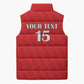 Custom Equatorial Guinea Football Sleeveless Puffer Jacket Go Nzalang Nacional Go - African Pride