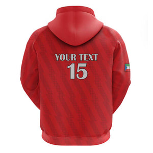 Custom Equatorial Guinea Football Zip Hoodie Go Nzalang Nacional Go - African Pride